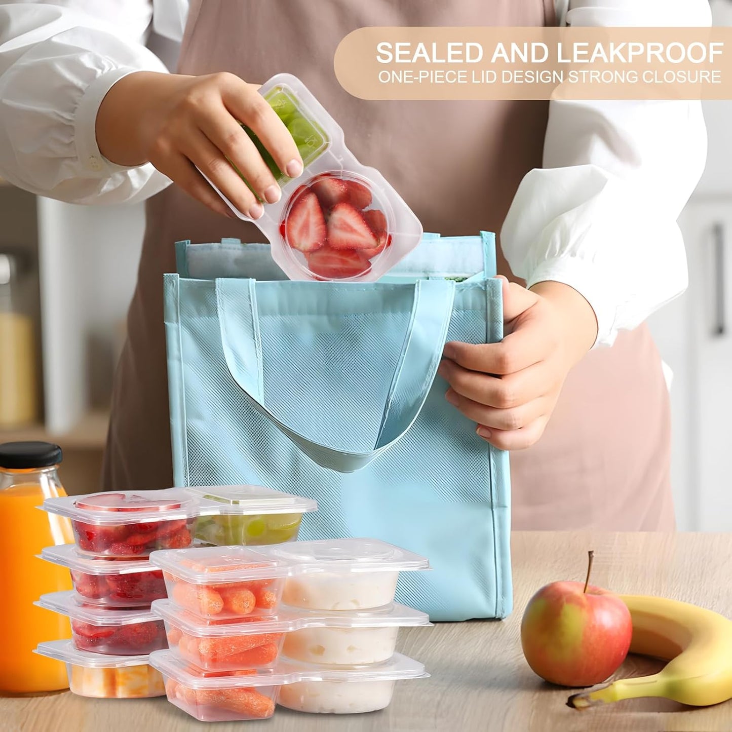 Reusable Snack Containers with Lids 20Pcs,New Snack Containers,Sna